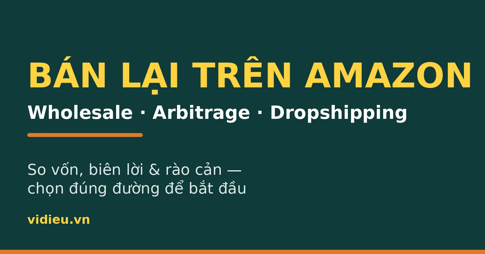 Bán lại trên Amazon: Wholesale, Arbitrage hay Dropshipping?